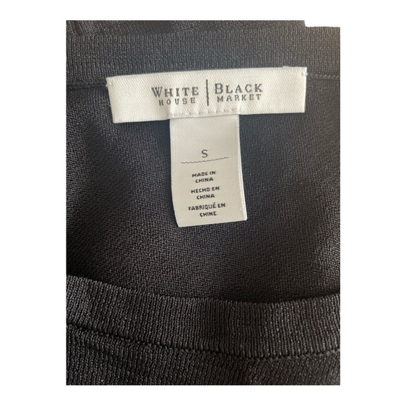 White House Black Market Elegant Black Top - Picture 4 of 6